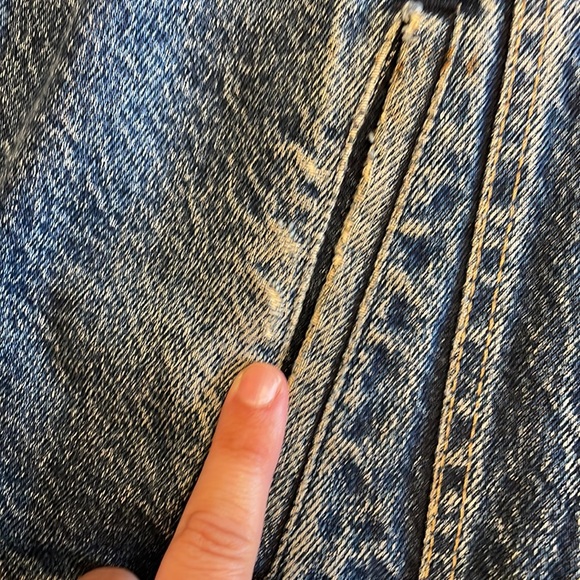 BEATLES painted folk art Jean jacket- Large - Picture 12 of 14